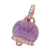 Charm Chantecler Donna Campanelle in Oro rosa Ametista 26910 - 26910